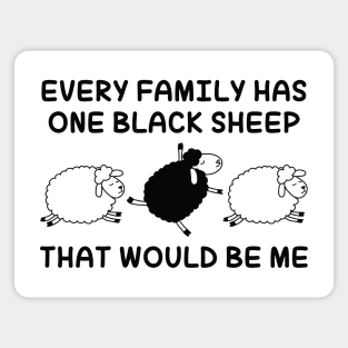 Black Sheep Family Magnet